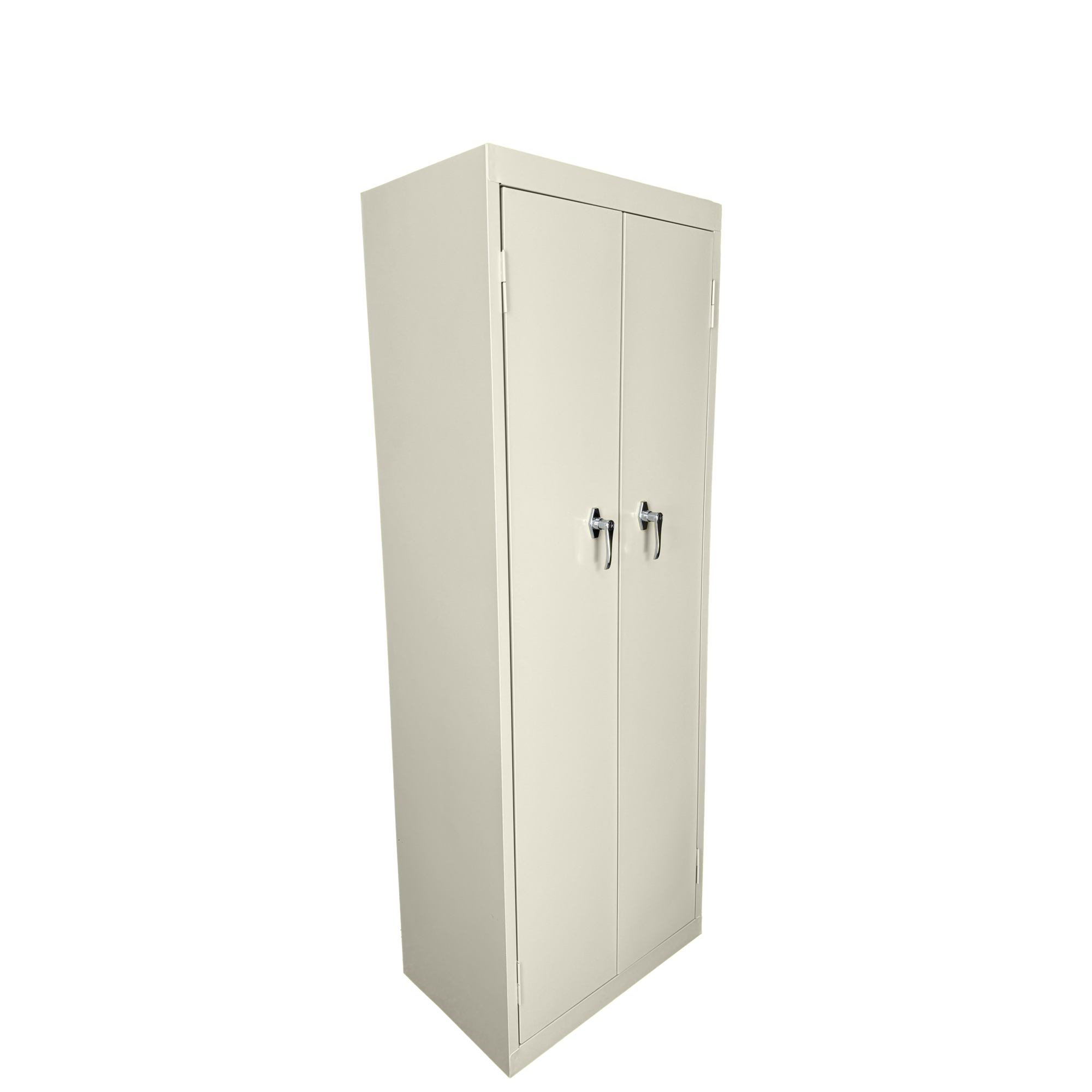Steel Cabinets USA Utility Storage Cabinet — 24in. x 15in. x 66in., Fixed Shelves, Putty, Model# FS-246-P